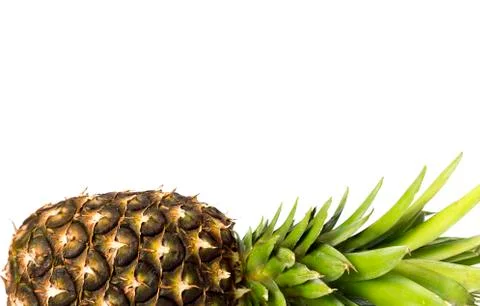 Isolated pineapple on a white background Stock Photos