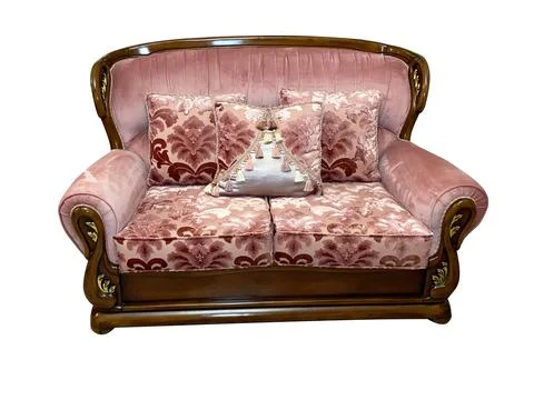 Isolated ping avangarde sofa Stock Photos