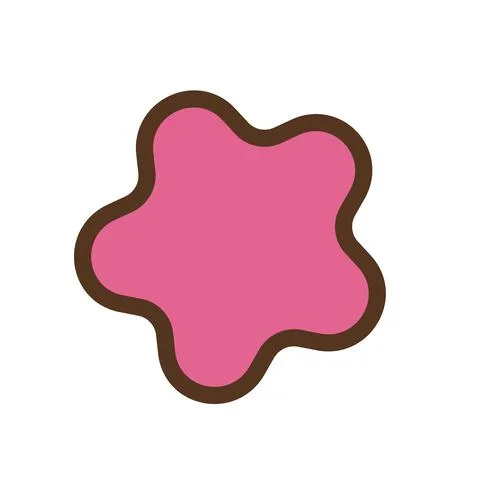 Isolated pink comic star shape symbol Stock Illustration