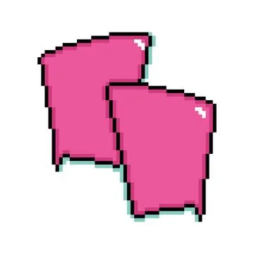 Isolated pink pixelated comic speech bubble chats Vector Illustration