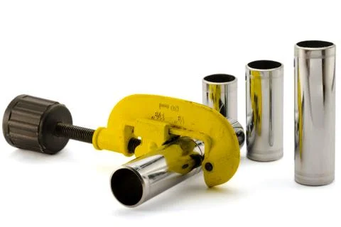 Isolated a pipe cutter 스톡 사진