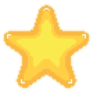 Isolated pixel star shape icon 8 bit design Vector 스톡 일러스트
