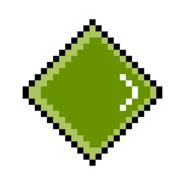 Isolated pixelated diamond icon 스톡 일러스트
