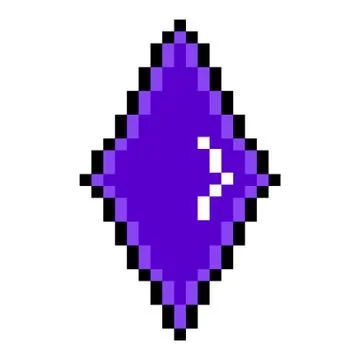 Isolated pixelated diamond icon Stock Illustration