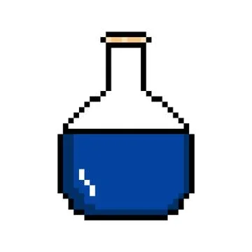Isolated pixelated potion icon Illustrazione stock