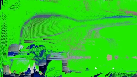 ISOLATED pixels glitch animation on GREEN SCREEN, compositing, overlay, layer Stock Footage 118229122