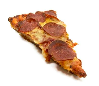 Isolated Pizza Slice Fotos de archivo