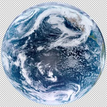 Isolated Planet Earth, world from outer space. Elements of this image furnished Foto stock
