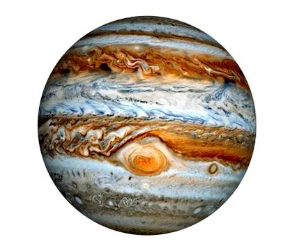 Isolated planet of Jupiter Illustration. Stock Illustration