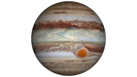 Isolated planet of Jupiter Illustration. Stock Illustration