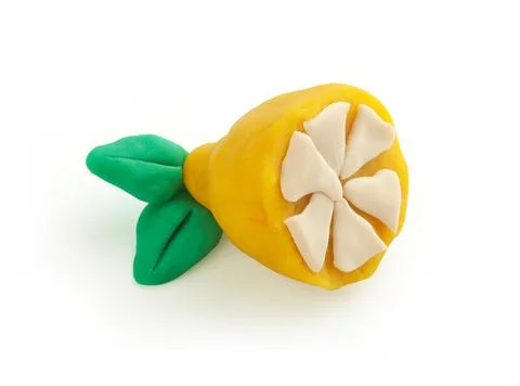 Isolated plasticine fruit Stock Photos