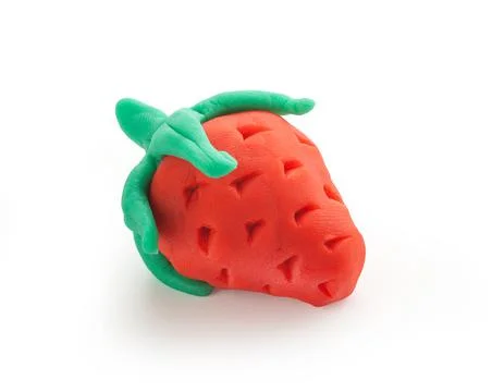 Isolated plasticine fruit Foto stock
