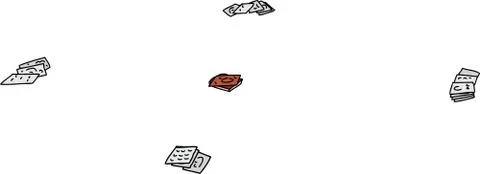 Isolated Playing Cards Stock Illustration