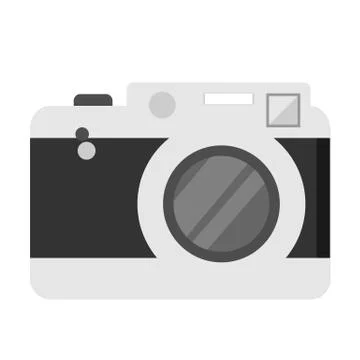 Isolated Pocket Camera White Illustrazione stock