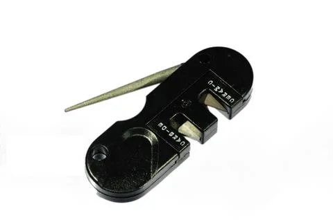 Isolated pocket knife sharpener Stock Photos