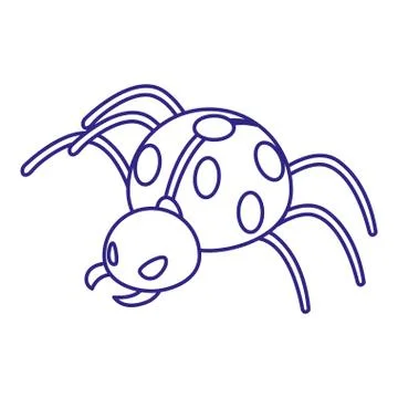 Isolated pointed bug vector design Stock Illustration