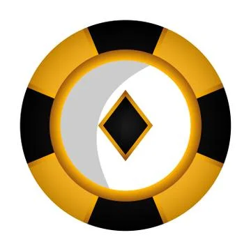 Isolated poker chip Stock Illustration