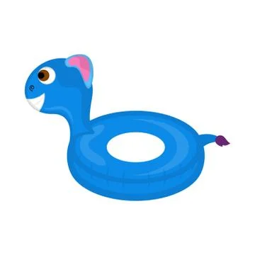 Isolated pool float shaped dinosaur image Illustrazione stock