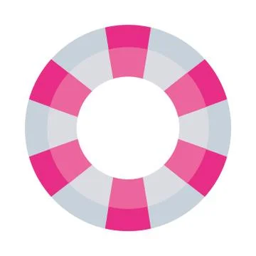 Isolated pool striped float vector design Illustrazione stock