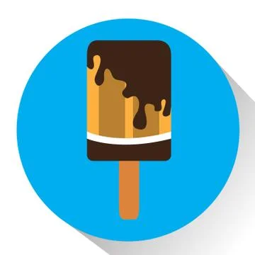 Isolated popsicle icon Stock Illustration
