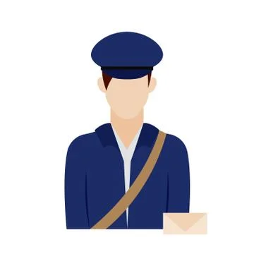 Isolated postman icon Stock Illustration