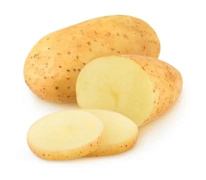 Isolated potatoes Stock Photos