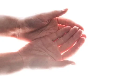 Isolated Praying Hands Stock Photos