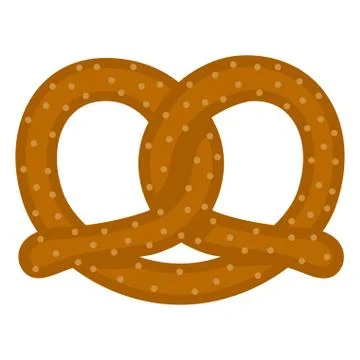 Isolated pretzel image Stock Illustration