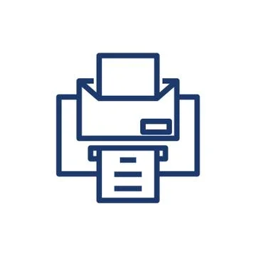 Isolated printer with data document vector design Illustrazione stock