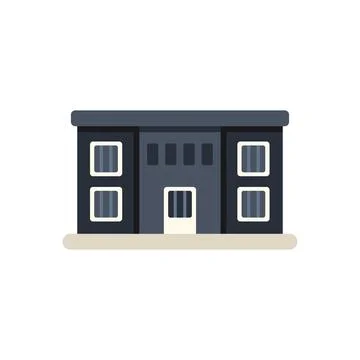 Isolated prison building icon representing correctional facility Stock Illustration