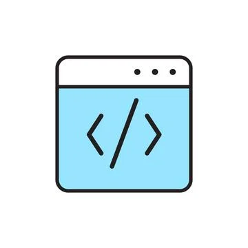 Isolated program icon Illustrazione stock