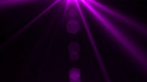 Isolated purple light rays animation. Shine or sun effect on black screen. Gl Stock Footage 144255329