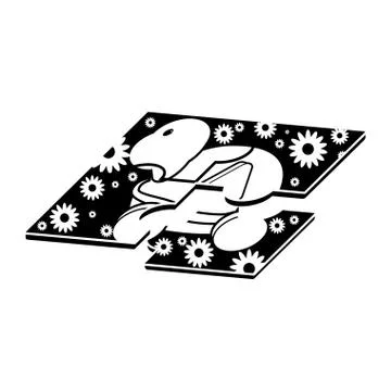 Isolated puzzle toy of turtle shape car Stock Illustration