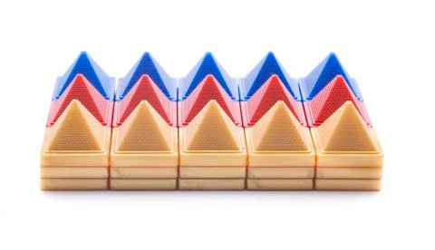 Isolated pyramid line Stock Photos