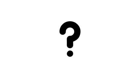 Isolated question mark on white backdrop Stock Footage 327761657