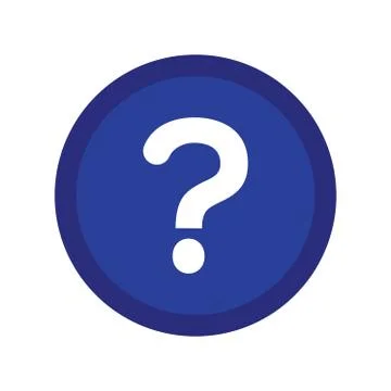 Isolated question online Illustrazione stock