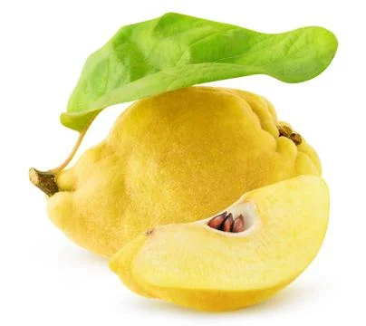 Isolated quince Stock Photos