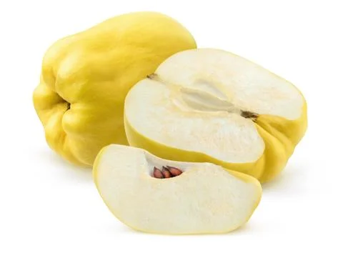 Isolated quinces Stock Photos