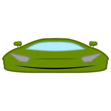 Isolated racing car Illustrazione stock
