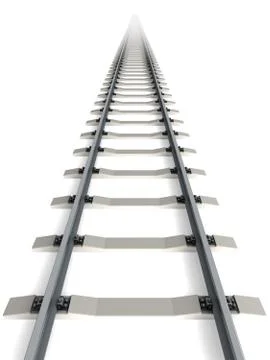 Isolated railway Stock Illustration