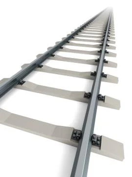 Isolated railway Stock Illustration