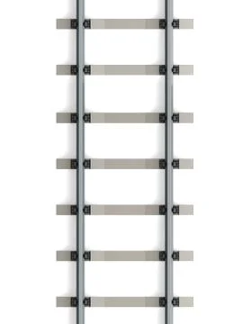 Isolated railway Stock Illustration