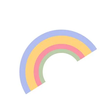 Isolated rainbow flat design modern colors Stock Illustration