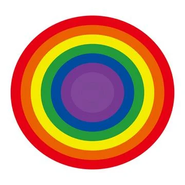 Isolated rainbow icon on a white background, Stock Illustration