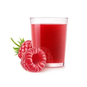 Isolated raspberry smoothie Stock Photos