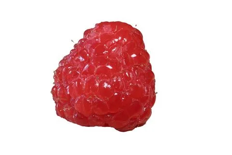 Isolated raspberry on transparent background. Stock Photos