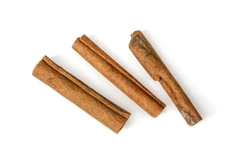 Isolated raw cinnamon Stock Photos