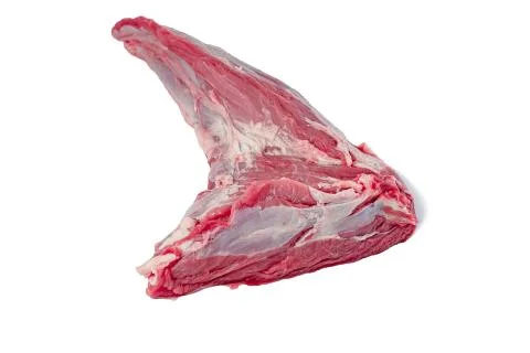 Isolated raw tri tip beef steak meat on white background Foto stock