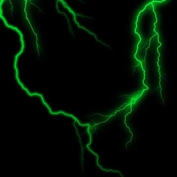Isolated realistic blue electrical lightning strike visual effect on black .. 스톡 일러스트