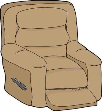 Isolated recliner Stock Illustration